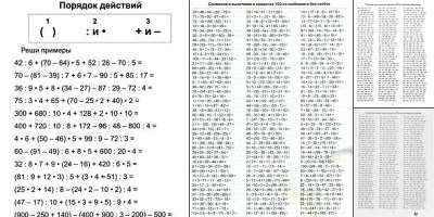 примеры со скобками 3 класс