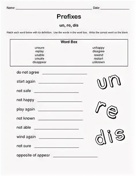 Words with prefix dis