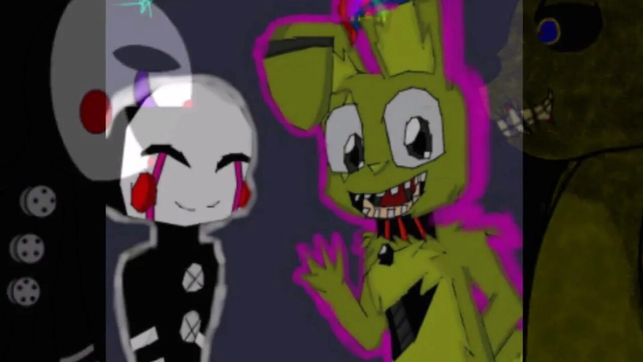 Springtrap x puppet. Springtrap x puppet шипы 18. fnaf springtrap x puppet. дети марионетки и спрингтрапа фнаф. марионетка против спрингтрапа.