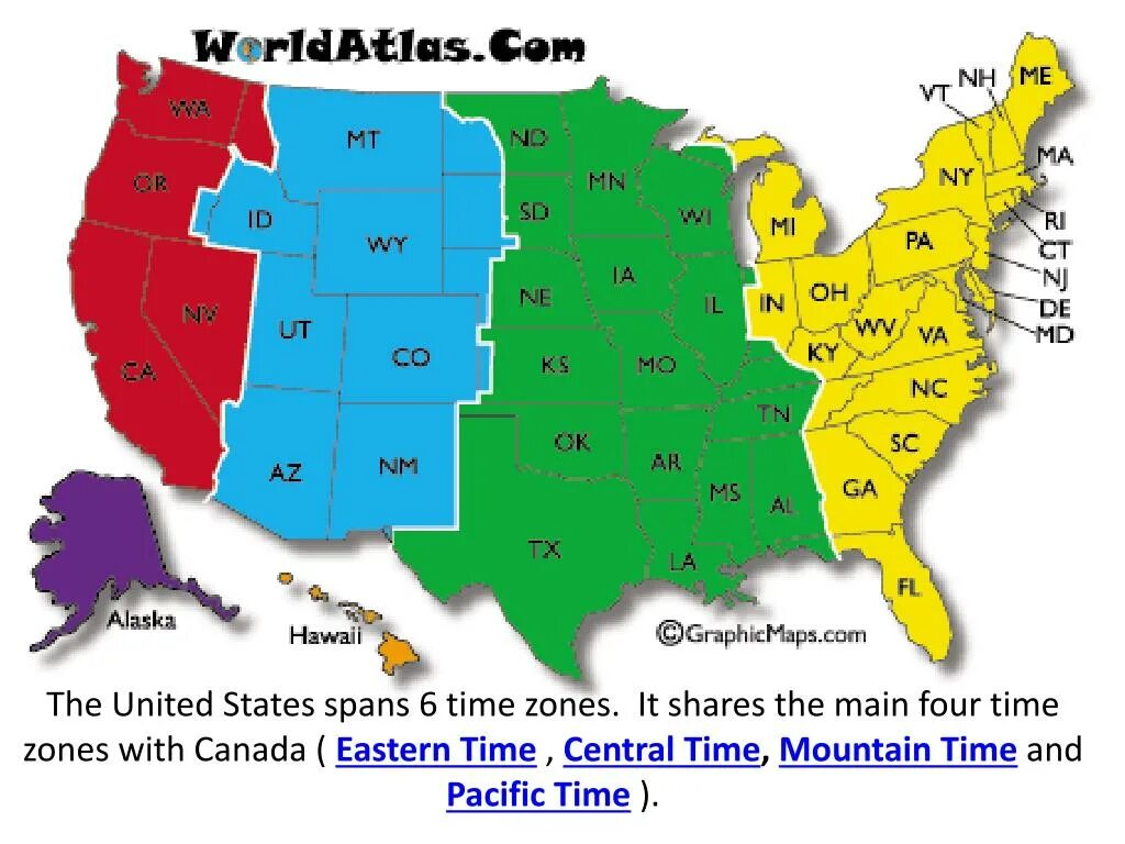 7 часов восточного времени. Временные зоны США. Time Zone USA. America time Zones. United States time Zone Map.