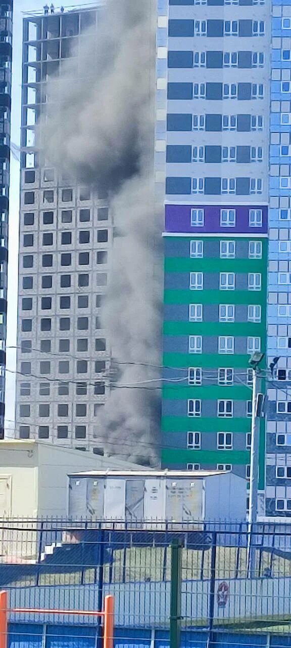 Горит жк