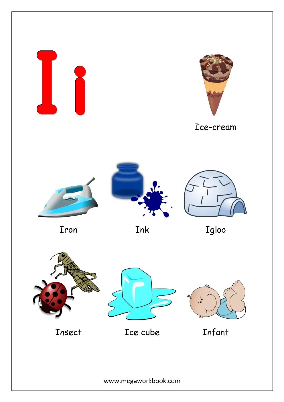 Words beginning with i. Words for letter i. words with letter i. words on letter i. words start with letter a.