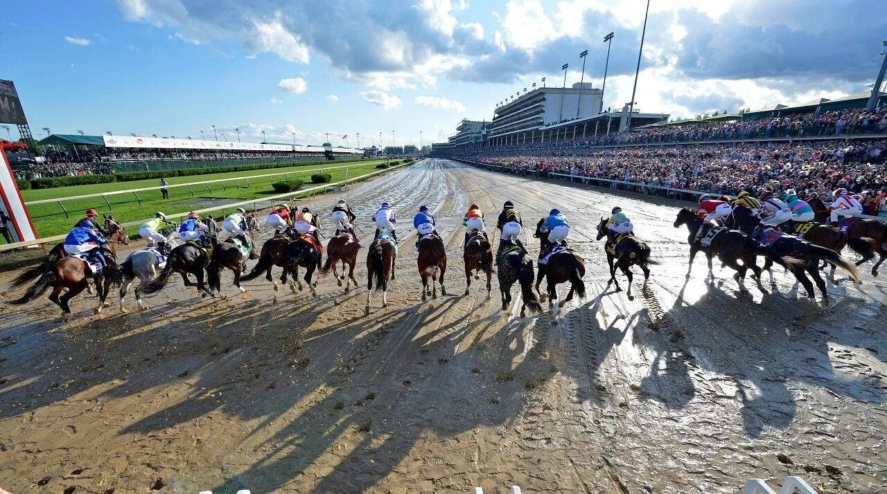 Race over. Кентукки дерби. Скачки в Кентукки. The Derby Horse Race зрители. Скачки дерби в 1778г.