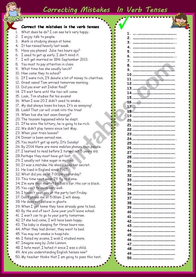 Correct the mistakes Tenses. Verb to be correct the mistakes. Correct the mistakes Worksheets. Future Tenses correct the mistakes.