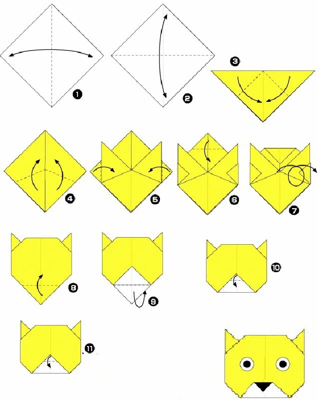 Легкие оригами. Интересные оригами для детей. Оригами схемы. Оригами из бумаги животные.
