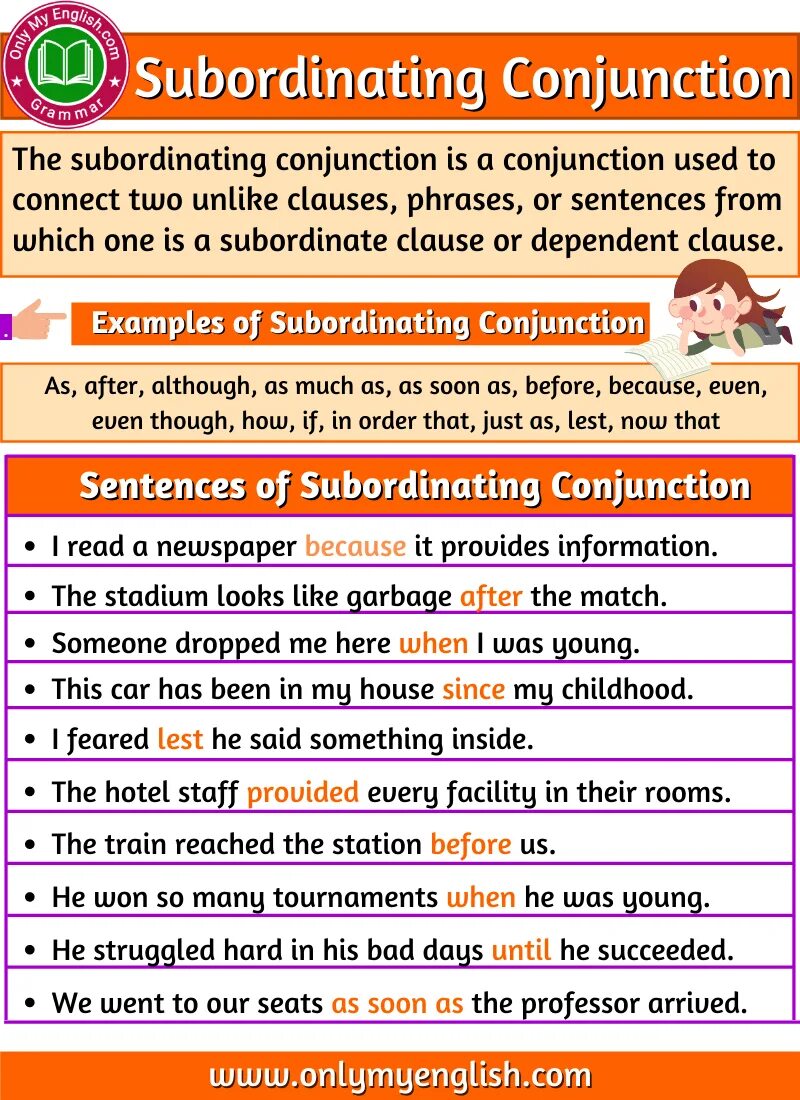 Subordinating conjunctions. Conjunction примеры. Subordinate conjunction примеры. Coordinating and Subordinating conjunctions.