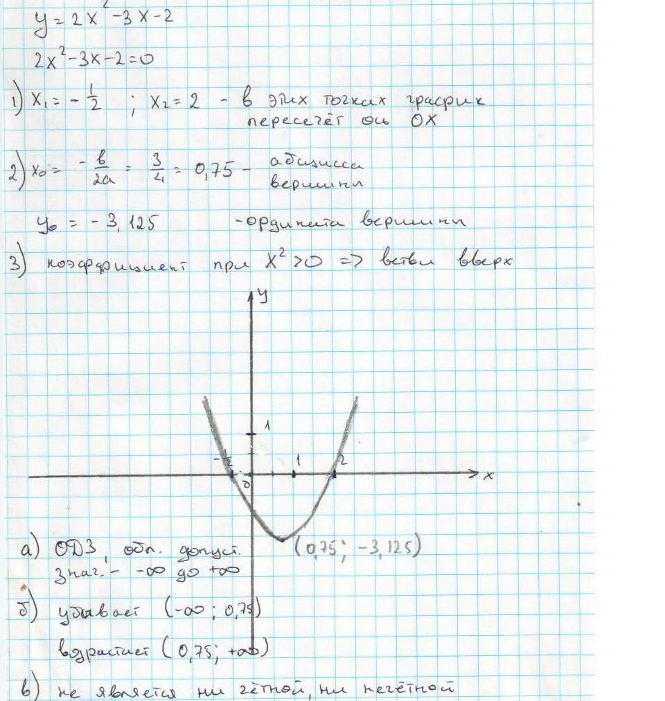 Опишите свойство функции y=2x:2 и постройте её график. Y 3x 2 график. X2-2x+3 график. Y x2 3x 2 график.