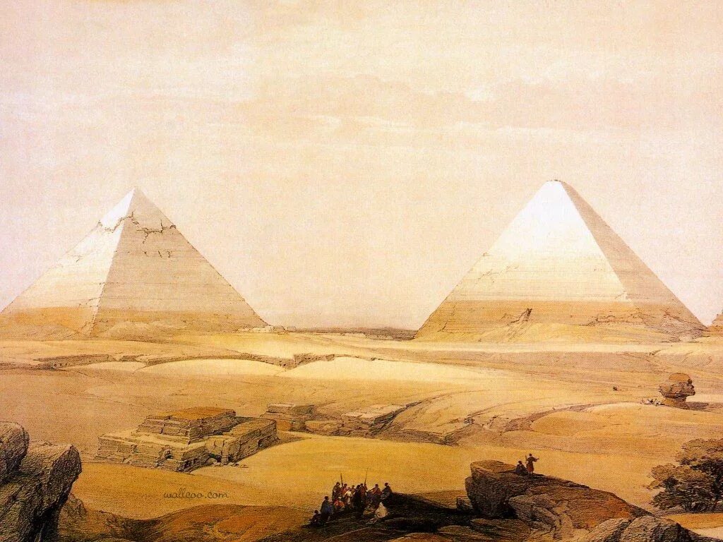 Ancient pyramids. Дэвид Робертс художник Египет. Великая пирамида в Гизе Египет гравюра. Поленов пирамида Хеопса. Сфинкс.. Искусство древнего Египта пирамида Хеопса.