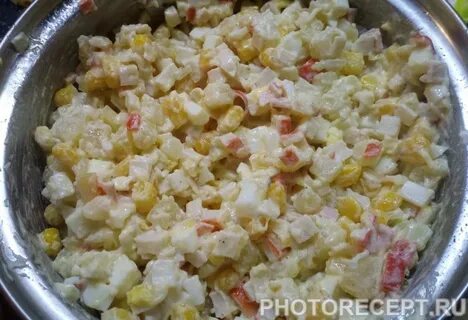 Крабовый с картошкой