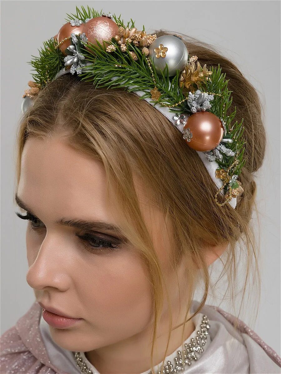 ободок. еловый ободок. как сделать новогодний ободок своими руками. ободок. новогодние ободочки.