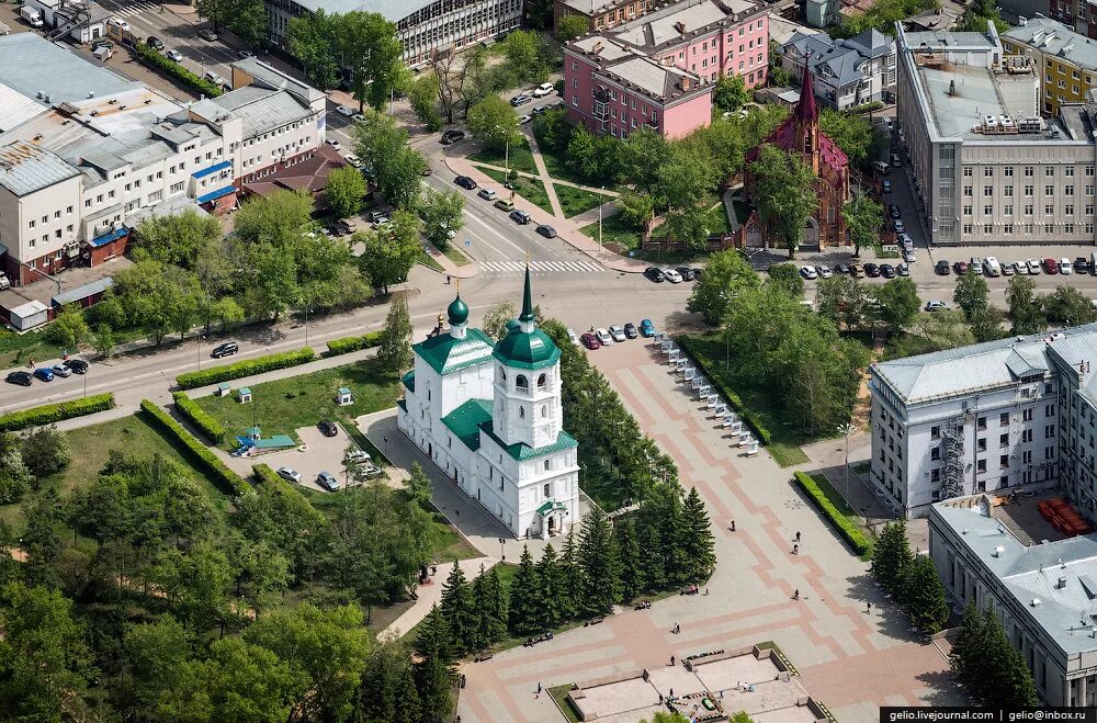 Что посетить в иркутске. Спасская Церковь Иркутск. Спасская Церковь с высоты птичьего полета в Иркутске. Спасская Церковь Иркутск с высоты. Город Иркутск с птичьего полета.