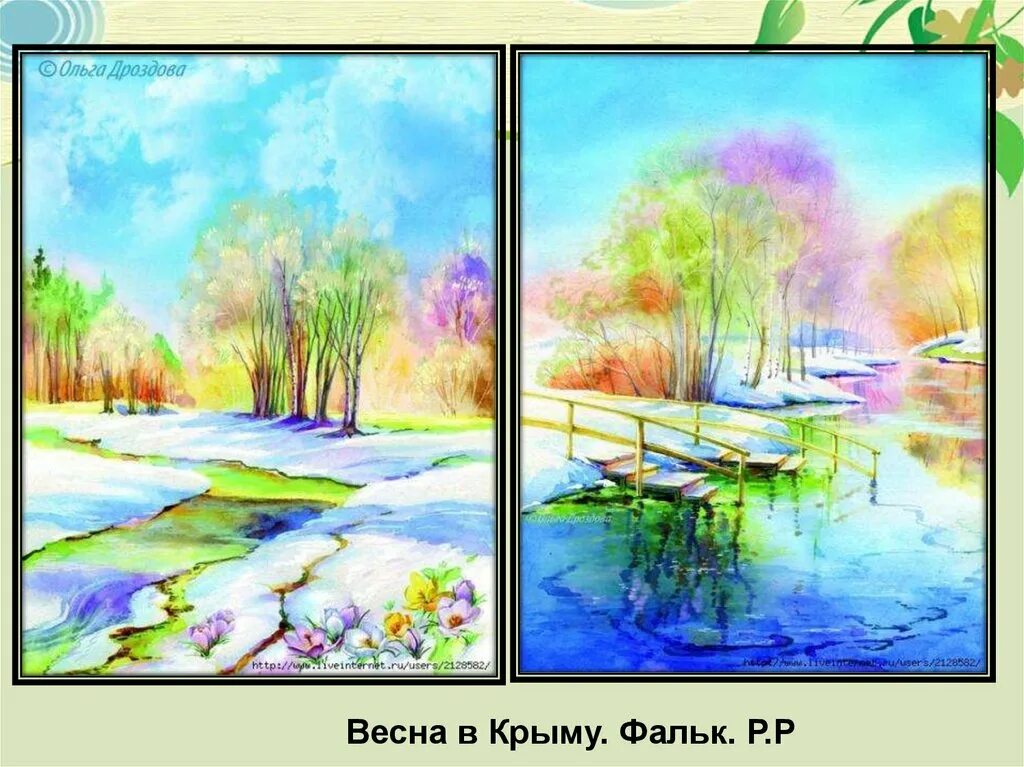 Рисование весны 4 класс презентация