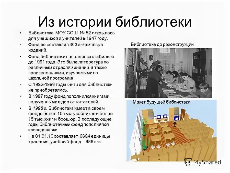 История библиотеки рассказ