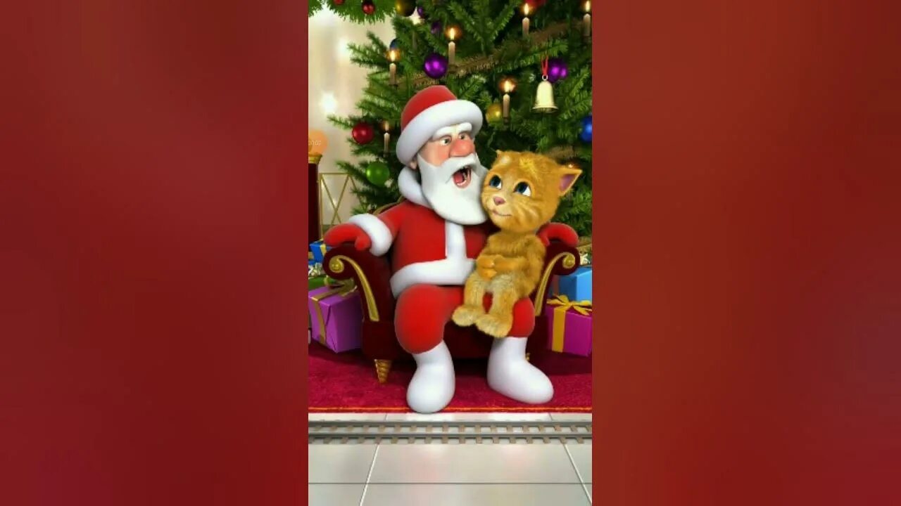 Santa meets ginger. Санта и рыжик. Игра говорящий санта и рыжик. Santa meets ginger. Игра талкинг санта.