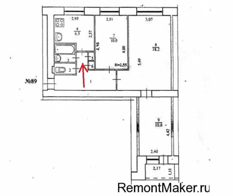 Планировка трехкомнатной хрущевки с размерами. Планировка брежневка 3 комнаты. Планировка трехкомнатной брежневки в кирпичном доме. Планировка 3 комнатной квартиры брежневка. Перепланировка брежневок