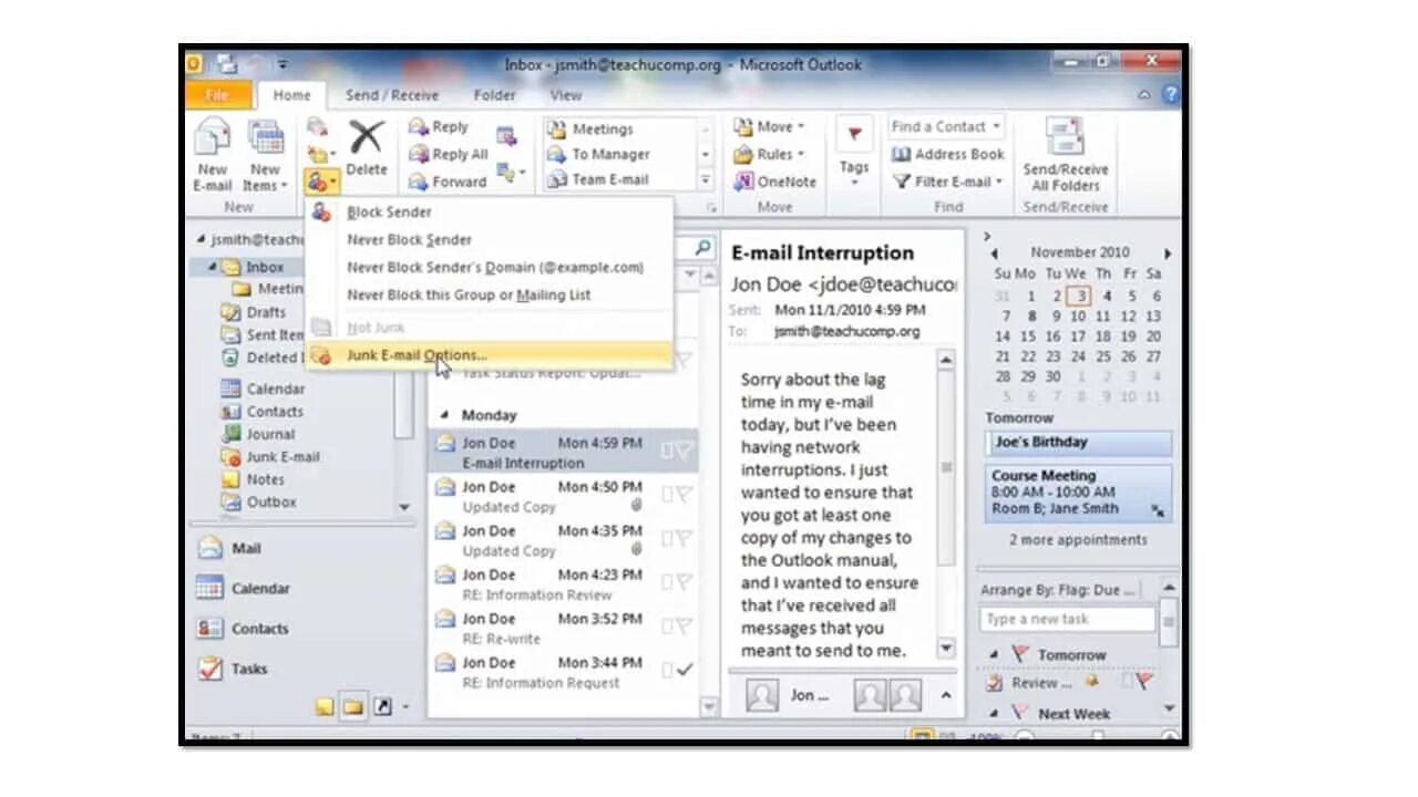 Outlook 2010. Аутлук 2010. Интерфейс аутлук 2010. Microsoft Office Outlook 2010.