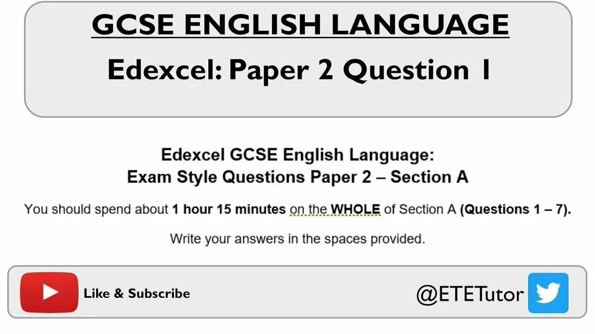 IGCSE 1 English Exam paper. Question Style. Language Exam ads. Support на английском