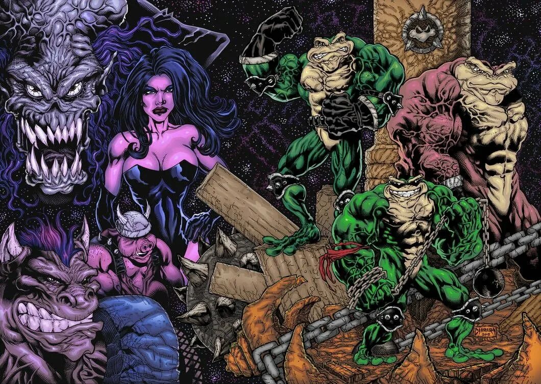 Battletoads queen. Battletoads боевые жабы. батлтоадс боссы. battletoads double dragon dark queen art. battletoads арт.