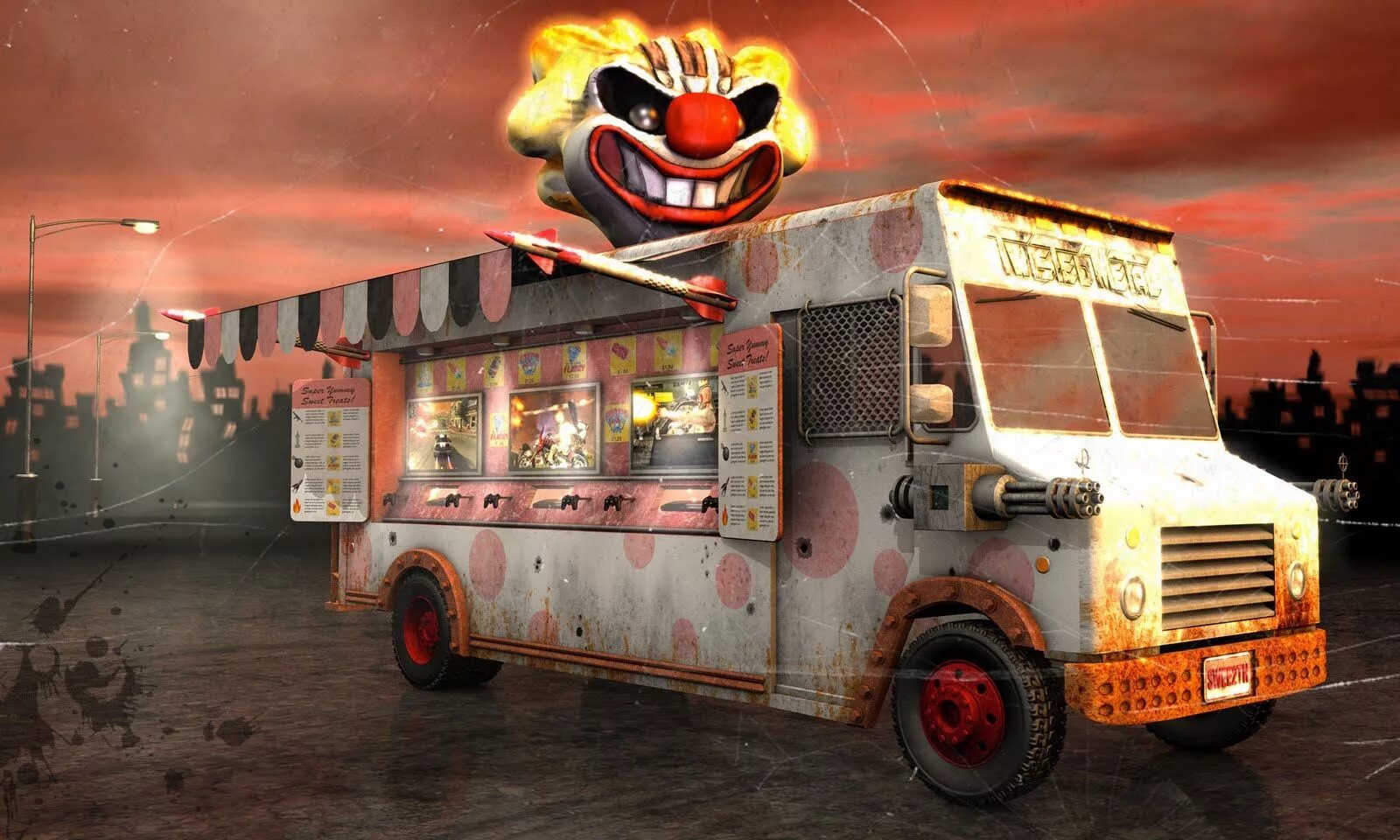 Автобус клоунов. Sweet Tooth фургон. Twisted Metal Sweet Tooth машина. Twisted Metal (игра, 2012).