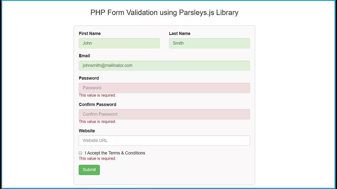 Validate groups