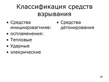 Средства взрыва