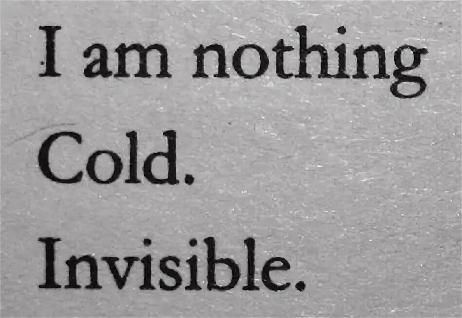 I am nothing