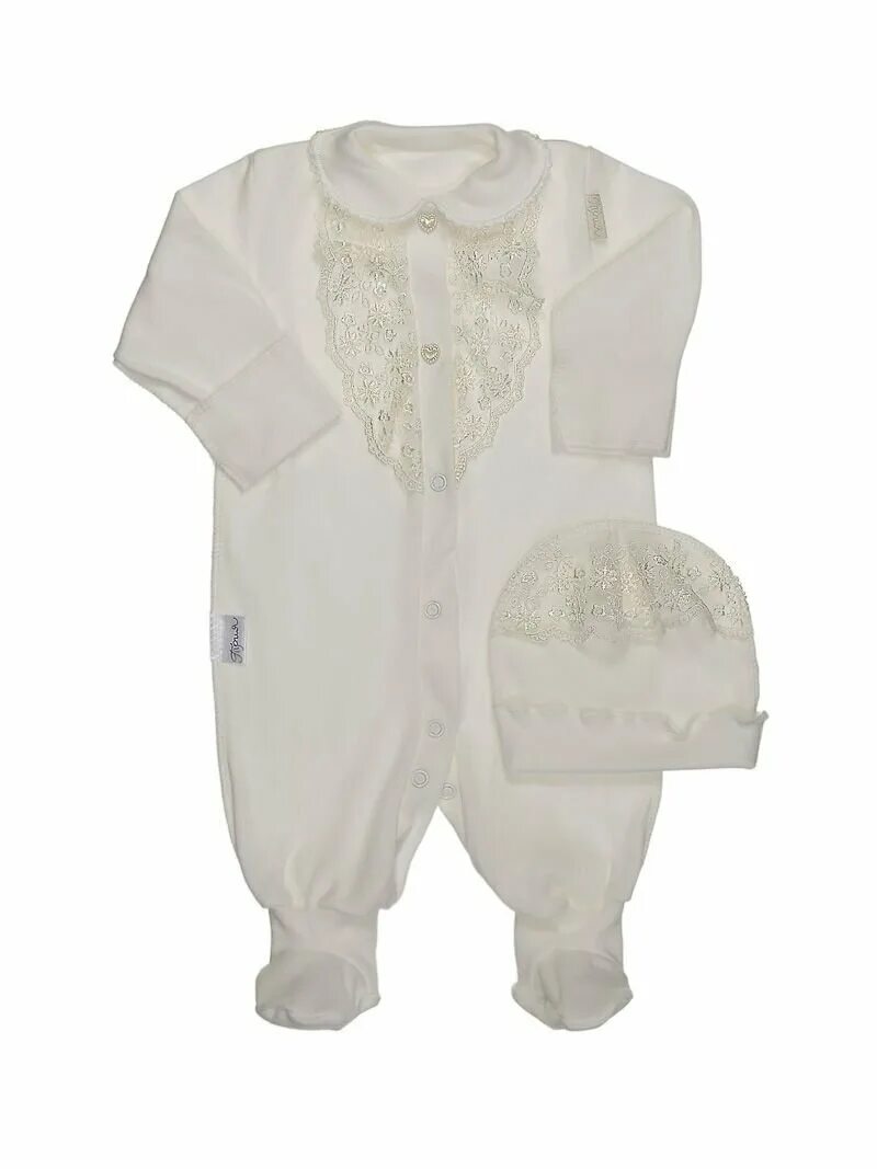 Артикул: it-0790. Трия комплект 9 предметов. Комплект атон белый, р. Детский одежда для новорожденных. 1127 футер комбинезон трия.