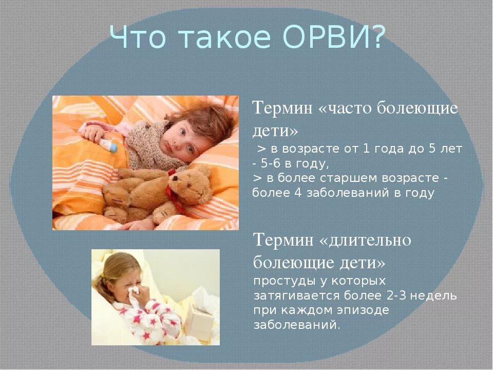 Сколько ребенок болеет орви