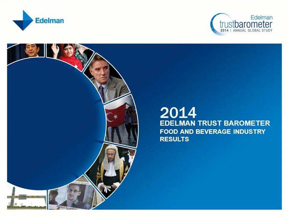 Global result. Edelman Trust Barometer. Edelman (firm). Edelman data. Edelman PR Worldwide.