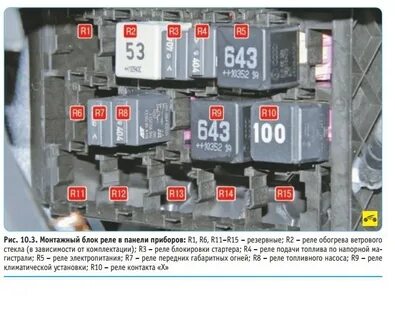 Предохранитель обогрева заднего стекла поло