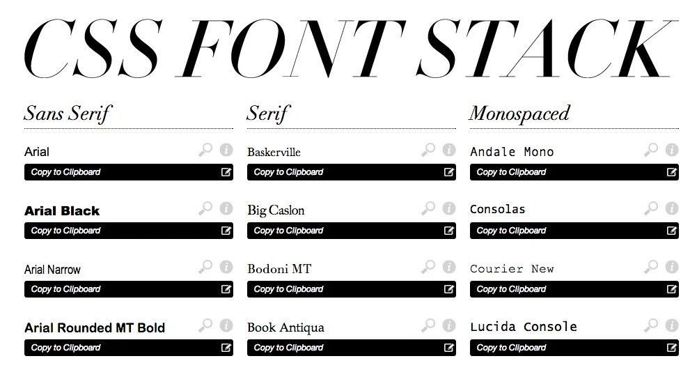 Sans serif html