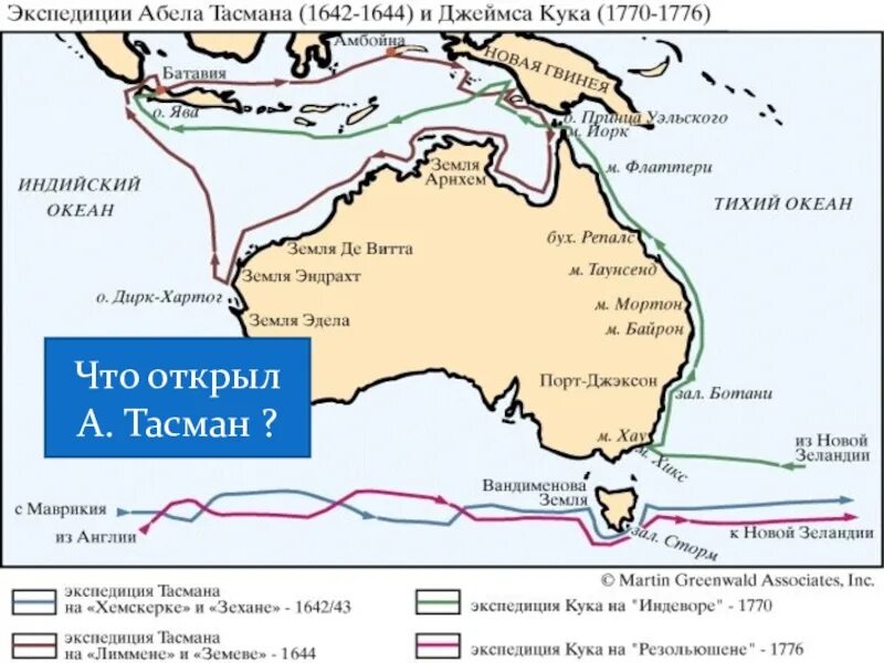 Маршрут экспедиции Абеля Тасмана. 1 экспедиция джеймса кука