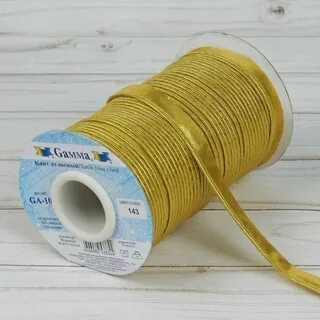 Косая бейка золотая