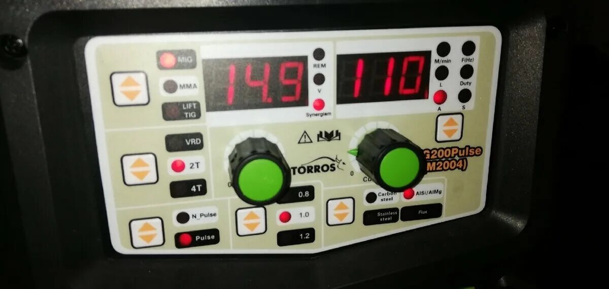 Mig200pulse lcd