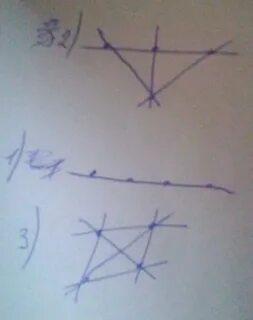 На прямой b отметим четыре точки