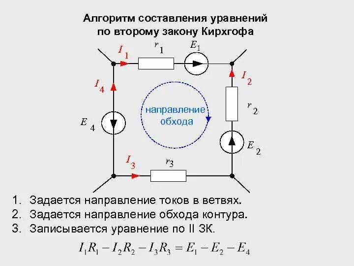 Уравнение по закону кирхгофа. Уравнение по 2 закону кирхгофа. составление уравнений по 2 закону кирхгофа. составить уравнение по 2 закону кирхгофа. уравнение по 2 закону кирхгофа для контура.