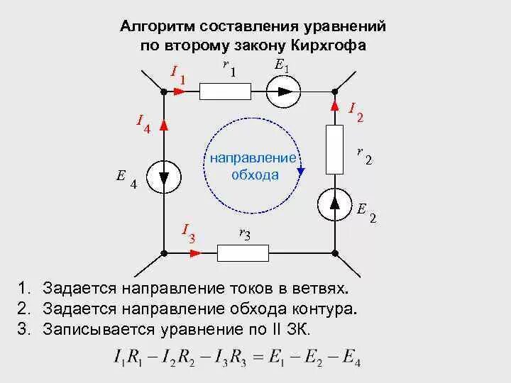 Составление уравнений по 2 закону Кирхгофа. Уравнение по 2 закону Кирхгофа. Составить уравнение по 2 закону Кирхгофа. Уравнение по 2 закону Кирхгофа для контура. Как показать направление тока в электрической цепи