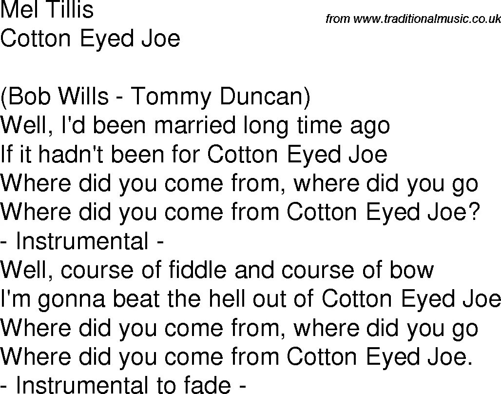 Cotton Joe. Хлопковый глаз Джо. Cotton Eye Joe перевод. Cotton Eye Joe Lyrics.