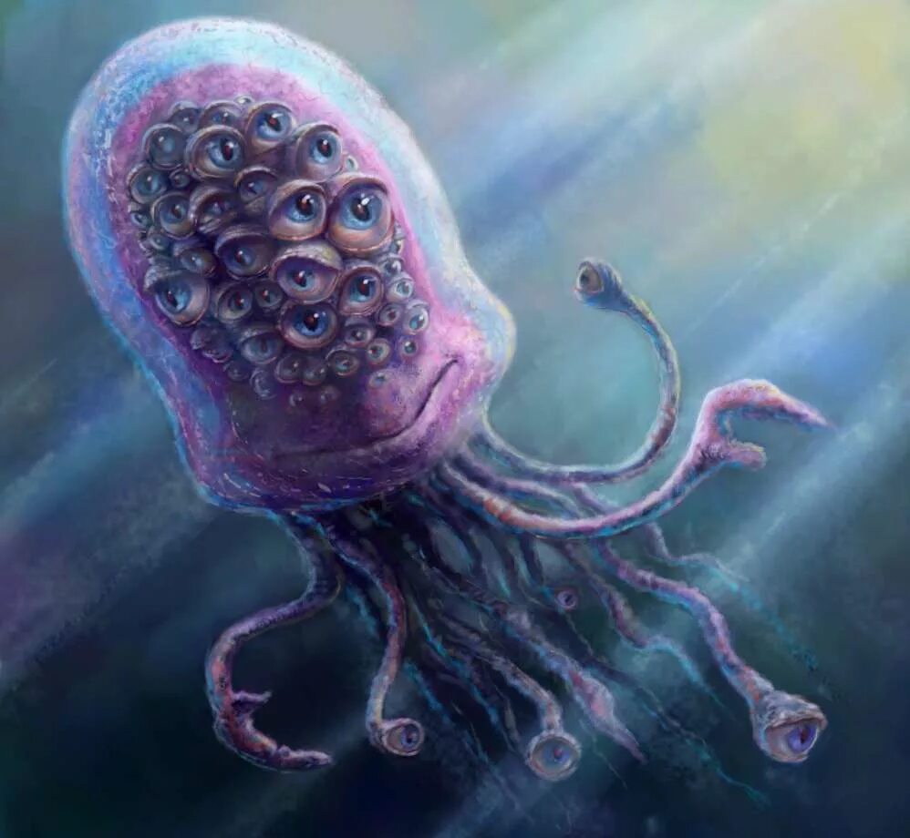 Jelly brains 18. Гигантская медуза монстр. Медуза арт. Медуза фэнтези.