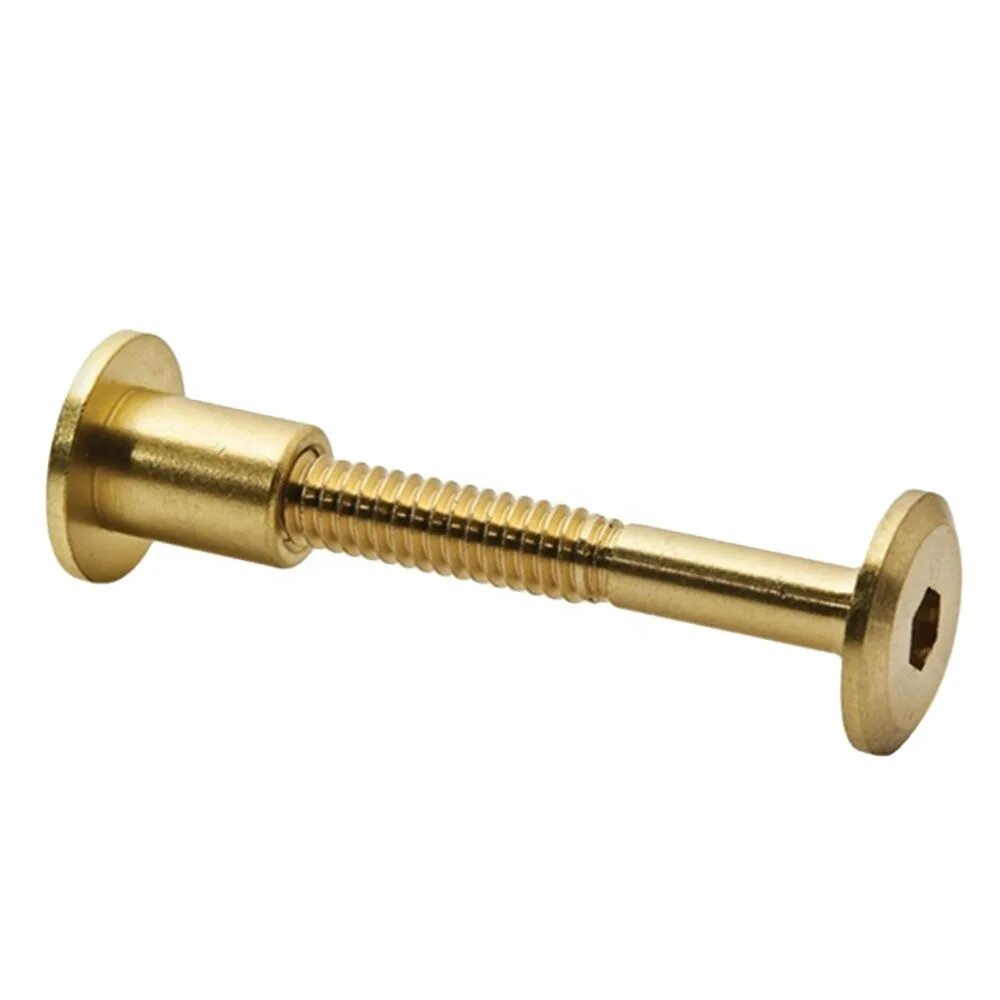 Винт соединительный. Болт с потайной гайкой под шестигранник. 262. Соединительный винт для мебели. Стяжка мебельная винтовая м8.