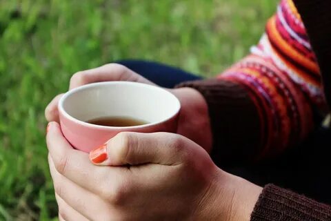 Having drunk tea