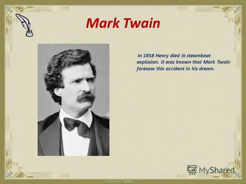 Mark the phrases. Mark Twain презентация.