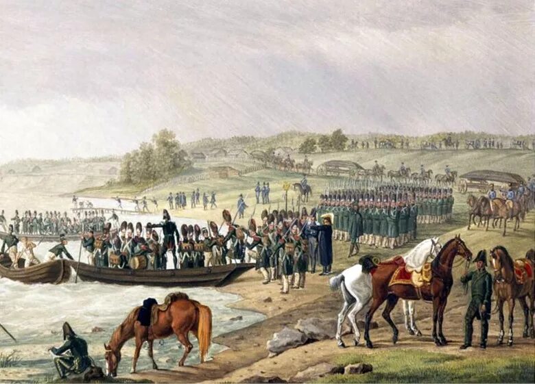 Вторжение наполеона через р неман. Отечественная война 1812 переправа через неман. Переправа французов через неман 1812. 1812. Переправа французов через неман 1812.