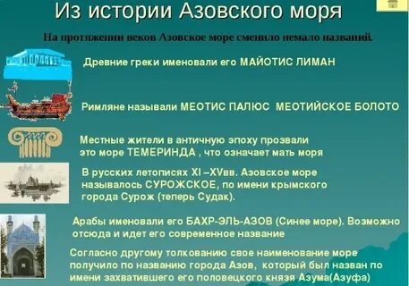 История названия морей