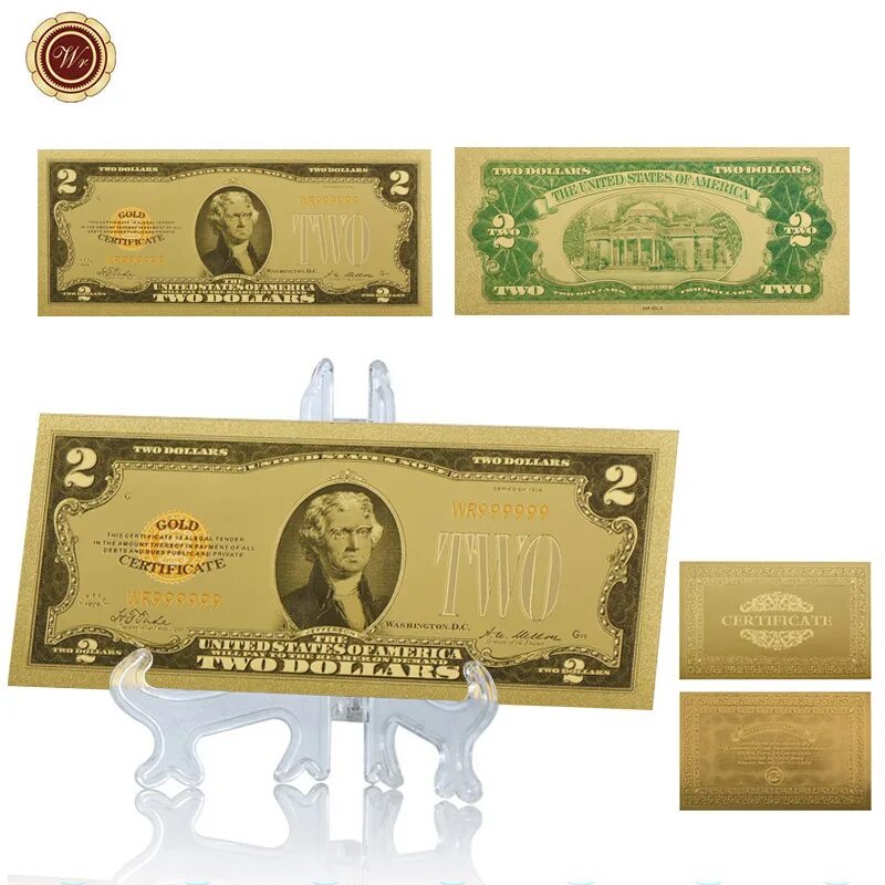 2 Доллара банкнота с позолотой. Позолоченная банкнота с именной подписью. Позолоченная банкнота в рамке 5000. Купить 24 доллара