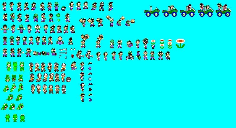 Super mario sprites. Луиджи спрайт. SMB Luigi Sprites. Марио 2д спрайт. SMW Sprites.