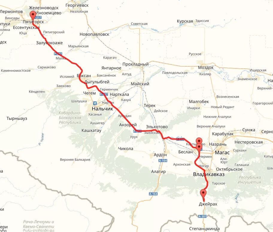 Пятигорск георгиевск расстояние. Карта Владикавказ Нальчик Пятигорск. Ларс на карте Грузии. Пятигорск Владикавказ маршрут. Пятигорск верхний Ларс.