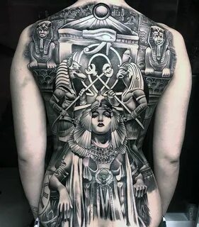 Full Back Piece Tatuagens de olhos egípcios, Tatuagem de carne, Tatuagens 