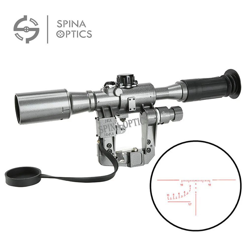 Прицел с СВД 6x24 подсветкой. Spina Optics SVD 1/30. Оптика СВД 6х32. Оптика от СВД.