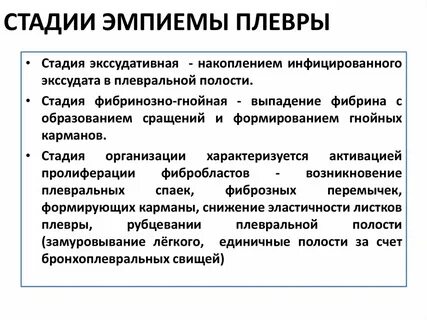 Плеврит патогенез